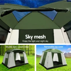 Weisshorn Instant Up Camping Tent 6 Person Pop Up Tents Family Hiking Dome -AU Camping Equipment Sales wJ2EYn7ISZrhqPz1e5uq95lxM