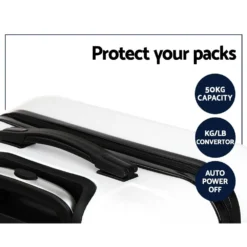 Wanderlite 3pcs Luggage Trolley Set Travel Suitcase TSA Hard Case White -AU Camping Equipment Sales w Fexf8UaQTFknJY1H1QcQY7s 1