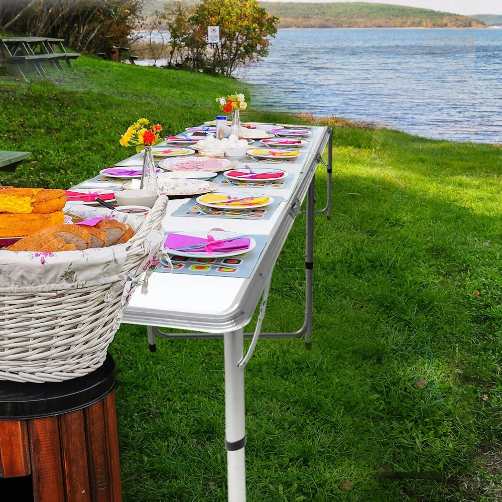 Levede Folding Camping Table Aluminium Portable Picnic Outdoor Foldable 180cm 10 Levede Folding Camping Table Aluminium Portable Picnic Outdoor Foldable 180cm - Image 8