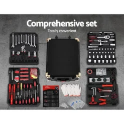 Giantz 816 Pcs Tool Kit Set Box Trolley Case Mechanics Toolbox Portable DIY -AU Camping Equipment Sales wu2wxSWiKnmhNtPLpsf9uEvDA