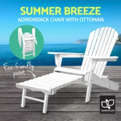 Gardeon Outdoor Chair Beach Chairs Wooden Adirondack Sun Lounge Lounger Day Bed Patio Garden Furniture Foldable Ottoman Gardeon -AU Camping Equipment Sales x4DRz9apxQ 5GkvKcn8 HovfQ