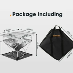 San Hima Portable Fire Pit Large Size Folding Stainless Stell BBQ Grill Outdoor 21 San Hima Portable Fire Pit Large Size Folding Stainless Stell BBQ Grill Outdoor -AU Camping Equipment Sales xVm 3cvIJBFc1I pMrWO4g10M