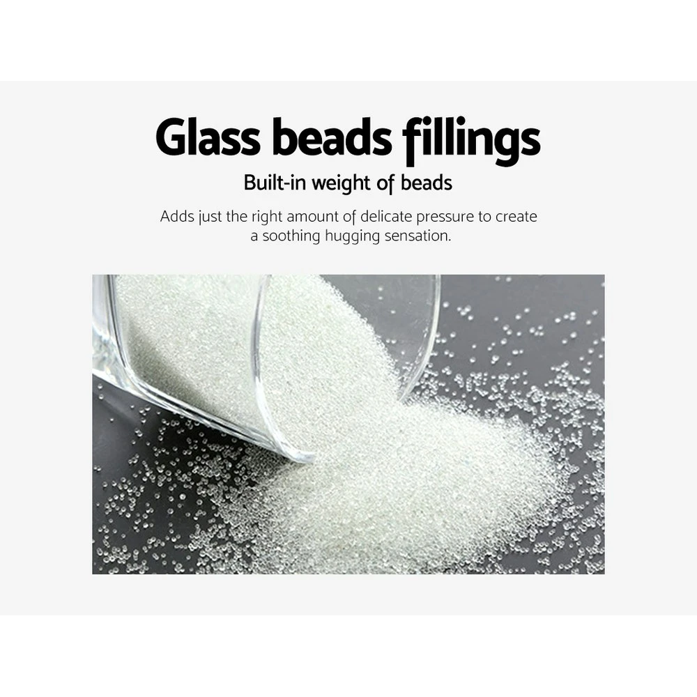 Kids 2.3KG Weighted Blanket Heavy GravityMicrofibre Cover Comfort Better Sleep Grey 8 Kids 2.3KG Weighted Blanket Heavy GravityMicrofibre Cover Comfort Better Sleep Grey - Image 6