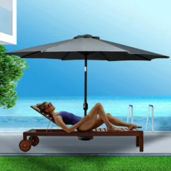 Mountview Umbrella Outdoor Umbrellas Garden Patio Tilt Parasol Beach Canopy 2.7m -AU Camping Equipment Sales yBnruNCw4NStRcmB8FP0PREvM