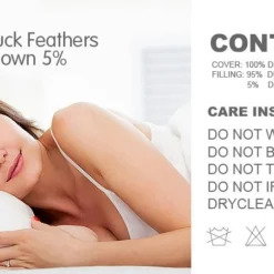 Duck Down Feather Pillow Twin Set - 1.3kg -AU Camping Equipment Sales yi 2FbffNRx v5ERugYE9uPZ4