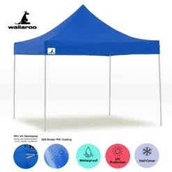 Gazebo Tent Marquee 3x3 PopUp Outdoor Wallaroo - Blue -AU Camping Equipment Sales zM1BY18RU qNrBuqSpzfJ88nE