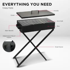 Wallaroo Charcoal BBQ Grill - Adjustable Height -AU Camping Equipment Sales zwtCm3u3pDaXPi3iqkfYeScpQ